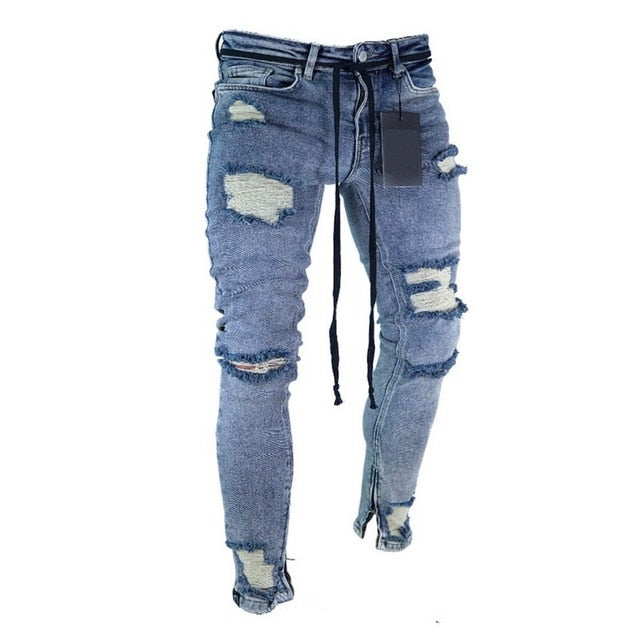 Ripped Slim Fit Denim